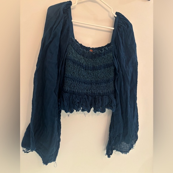 ‼️SOLD‼️ Free People Ruffle Peplum Top - Picture 3 of 5